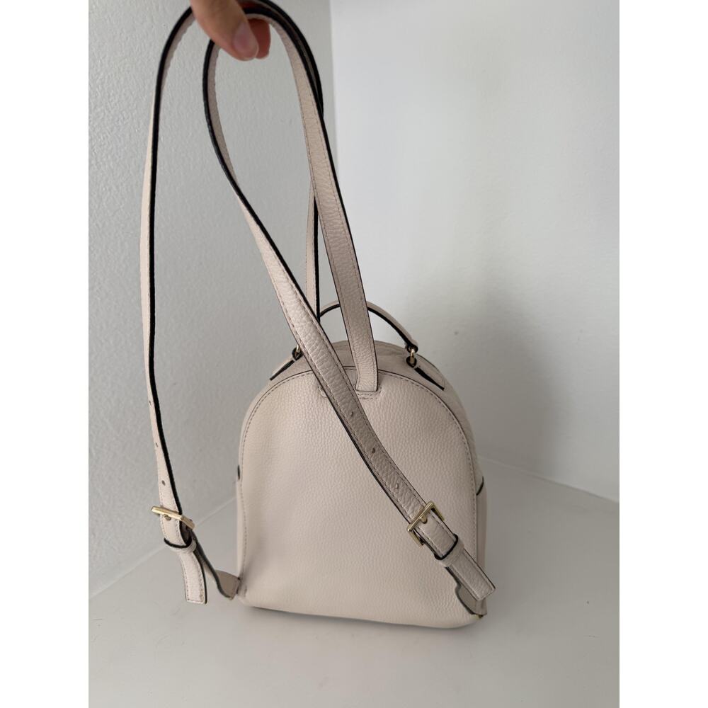 Kate Spade Jackson Street Keleigh Cream Leather Mini Backpack - Picture 8 of 16